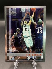 1997 Topps Chrome Tim Duncan Refractor #115 card