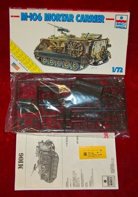 VINTAGE ESCI M-106 Mortar Carrier 1:72 Made in Italy 1980's