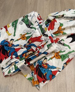 Pottery Barn Kids Justice League Fitted & Flat Full Sheets 100% Cotton
