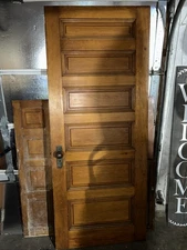 Antique Vintage Old Interior Wood Wooden Door Mortise Knob Thumb Russell...