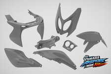 7-teiliges Verkleidungsset Nardo Grau für Yamaha Aerox & MBK Nitro (1998-2012)