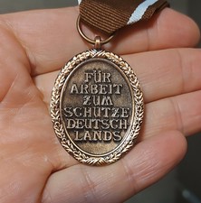 1944 West Wall Medal with Ribbon. Third Reich, Germany