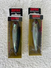 Lot of "2" RAPALA SSW-11 HS SKITTER WALK TOPWATER LURE IN SPWCKLED TROUT New