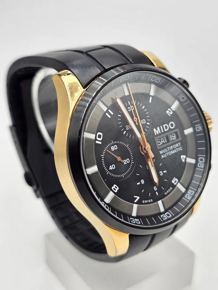 "MIDO MULTIFORT" - Herren-Uhr - Automatik - Chronograph - Edelstahl / Kautschuk - Bild 4 von 4