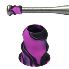 Silicone Bat Taper Bat Knob Taper Softball Grip Non-slip & Purple-Black
