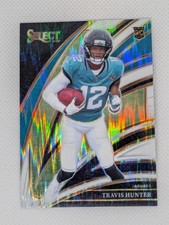 2025 Select Travis Hunter White Shock Prizm /799 Club Level RC Jaguars Rookie WR