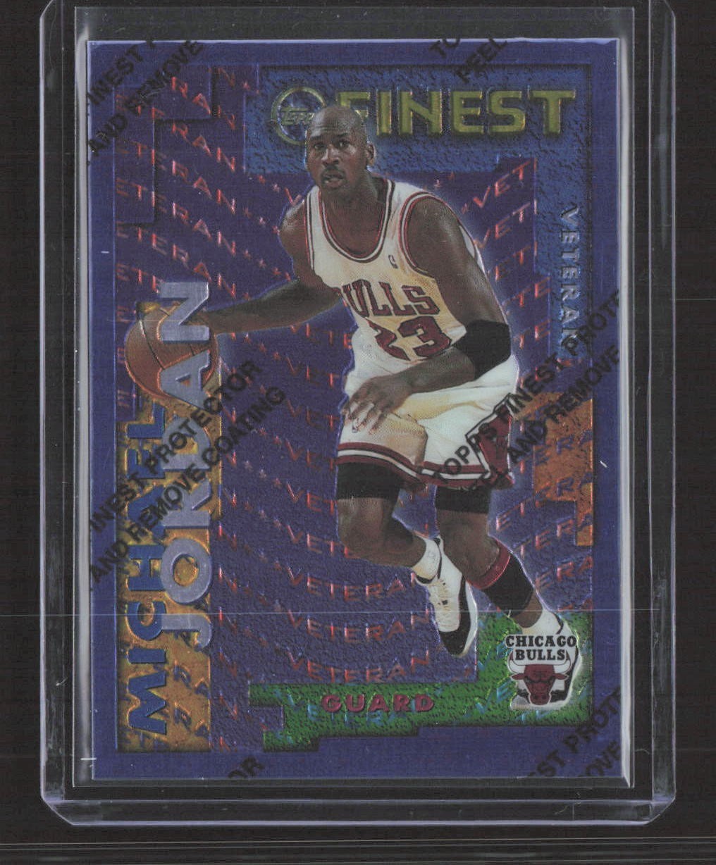 1995 Topps Finest Rookie Veteran #RV-20 Michael Jordan Jason Caffey W/Coating