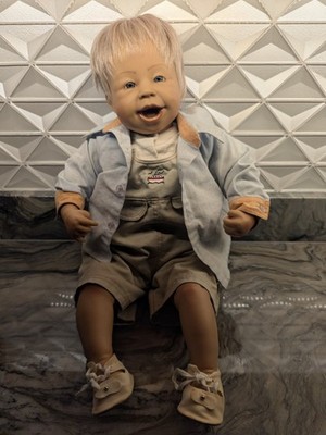  Zapf German Baby Doll Early Creation 24  6+lb Vtg Vinyl Cloth Body, First Gen