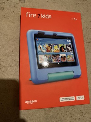 Amazon Fire 7 Kids Tablet 12th Gen 2024, 16GB , Wi-Fi, 7'' Blue New Sealed