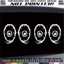 Zombie Monster Eyes Vinyl Decal Sticker (SET of 2)  3