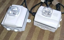 2 Lot Checkpoint System Sensor Horn/Light Strobe Used Condition With Power Cords