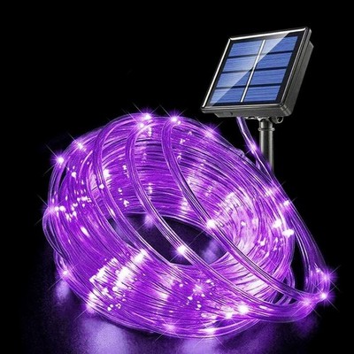 30m Solar Lichtschlauch Halloween-Dekorationen Außen LED Streifen Deko Lichter