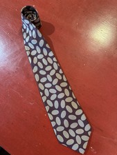 Robert Talbott Hubert W. White Vintage Silk Tie Burgundy Geometric Made in USA