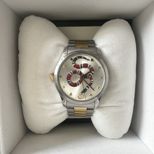 Gucci G-Timeless YA12640 Two-Tone Snake Dial Quartz 38mm 50m Box + spare links 