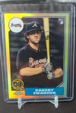 2017 Topps Chrome - 1987 Design Dansby Swanson #87T-2 (RC)