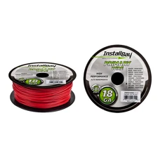 INSTALLBAY PWRD18500 Primary Wire 18 Gauge All Copper Red Coil - 500 ft