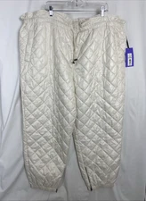 Future Collective By Kahlana Barfield Brown High Rise Quilted Sz 3X Pull On Pant