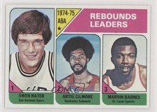 1975-76 Topps League Leaders Swen Nater Artis Gilmore Marvin Barnes #225 HOF 1f8