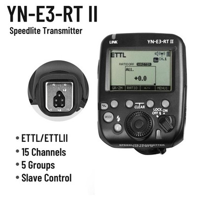 YONGNUO YN-E3-RT II TTL Flash Trigger Speedlite Transmitter for Canon Camera