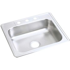 Elkay D125213 Dayton Single Bowl Drop-in Stainless Steel 25 x 21,