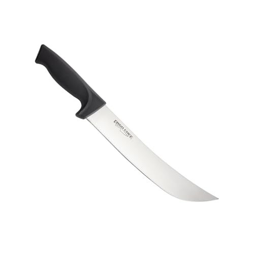 10" Cimeter Breaking Knife - High Carbon Stainless Steel Curved Blade, Ergonomic