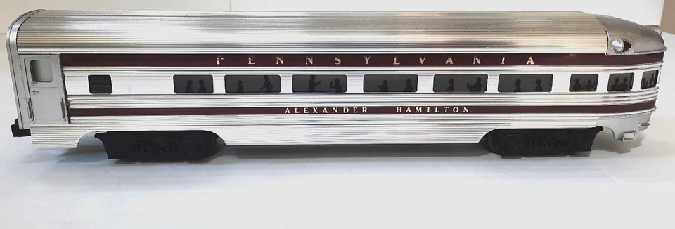 LIONEL~O GA~PENN RR ~ 6-RIBBED ALUMINUM PASSENGER CAR SET ~ #6-9570 - #6-9575 - Image 2 of 4