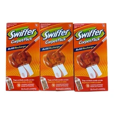 Swiffer Carpet Flick Refill 3 Boxes 12 Refills Per Box Sealed