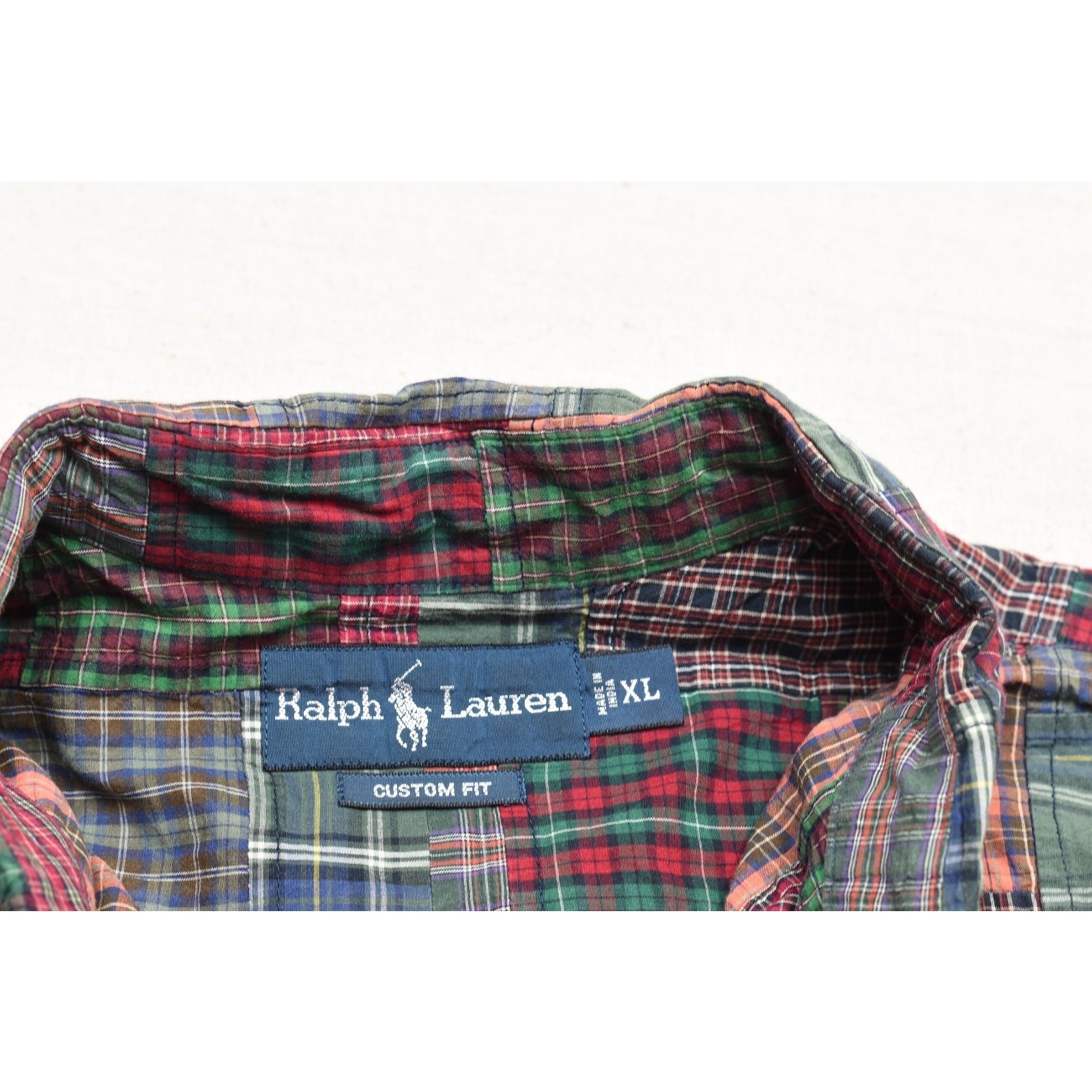Ralph Lauren Patchwork Plaid Button Down Shirt Me… - image 7