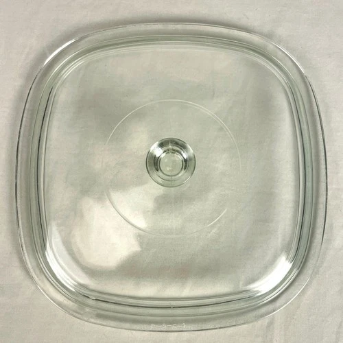 Vintage Pyrex Replacement Glass Square Lid P-9-C-1