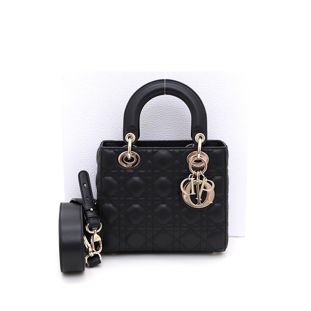 Dior M0538ONGE Lady Small Gold-Plated Tote Shoulder Bag 54179668 136077044