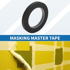 Masking Tape, 0.5 Inches x 32.8 Yards Paint Painters Tape Black, 1 Pc