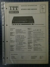 Graetz SERVICE STEREO 3002 electronic R007 1973 H3321