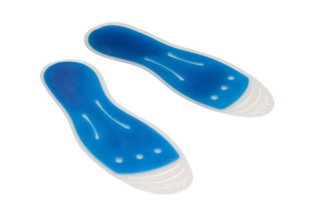 new Ice blue liquid gel massaging orthotic Insoles Plantar fasciitis relief IV11070