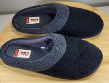 Dearfoams Womens Black Mule Slippers Size Med 5-6