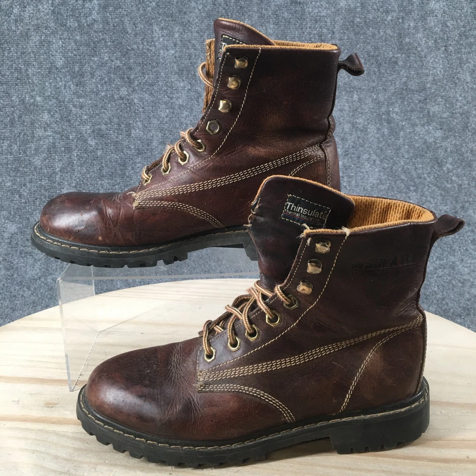 Botas Aldo para mujer 38 Thinsulate botas de combate al tobillo con cordones cuero marrón Rumania Foto 2 de 4