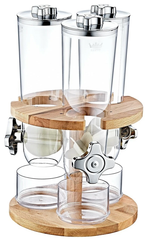 Müslispender Ceralienspender | Holz |je 1,5L| Kornflakes Spender Behälter - Bild 4 von 4