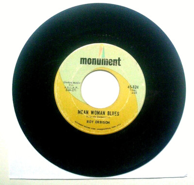 ROY ORBISON-BLUE BAYOU/MEAN WOMAN BLUES-MONUMENT-1963-VG+/EXC  DOUBLE SIDED HIT!
