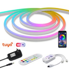 12V Neon LED Stripe Streifen RGB Flex Schlauch Lichtband Dimmbar WIFI APP 1-10M