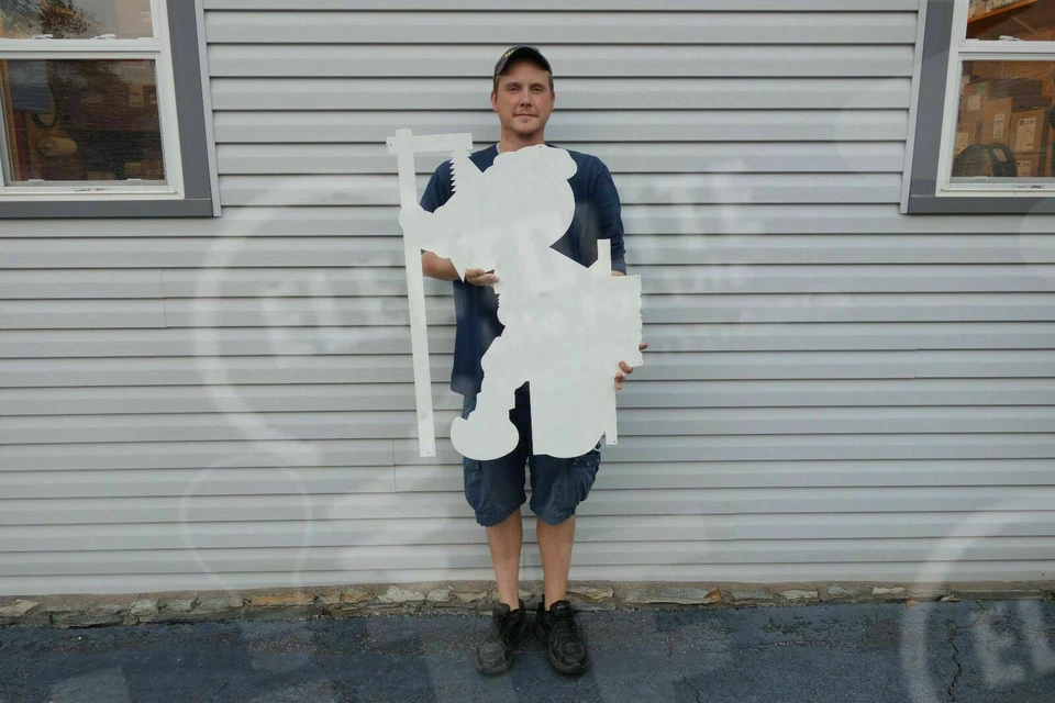 Reddy Kilowatt Bombilla Eléctrica Letrero "LINEMAN". ¡ELECTRICISTA! ENORME 36" Foto 3 de 4