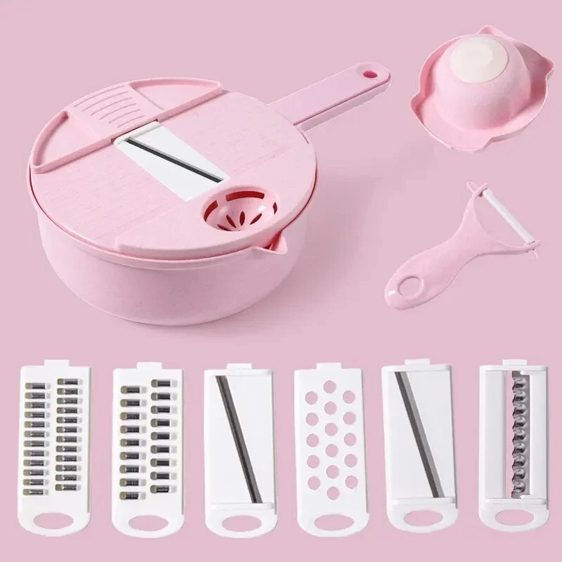 16 in 1 Vegetable Chopper Mandolin Slicer + Peeler Kitchen Tool Set
Opens in a new window or tab