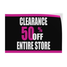 Decal Stickers Clearance 50 off Entire Store Sale Business Store Sign Label