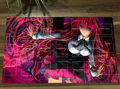 New WVICM Playmat High School DxD Anime Rias Gremory TCG CCG OCG Trading  Card Game Mat No Zones Mouse Pad + Free Bag (MP016-27-no Zones)