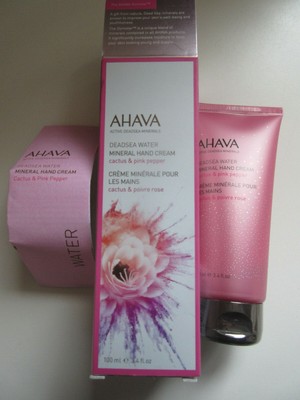 Ahava Deadsea Water Mineral Hand Cream Cactus Pink Pepper 3.4 oz NEW IN BOX
