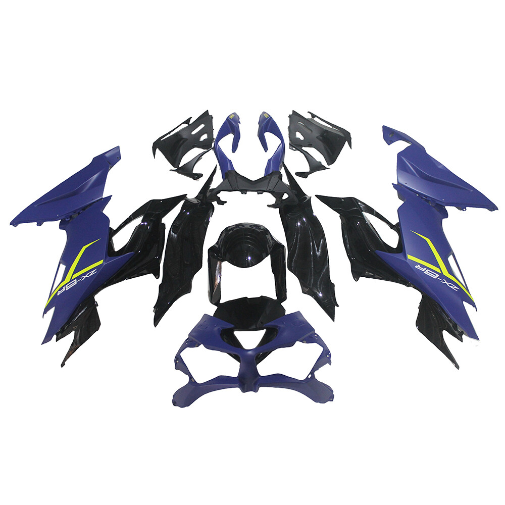 Blue Black Fairings Kit for Kawasaki 2019 - 2023 Ninja ZX-6R