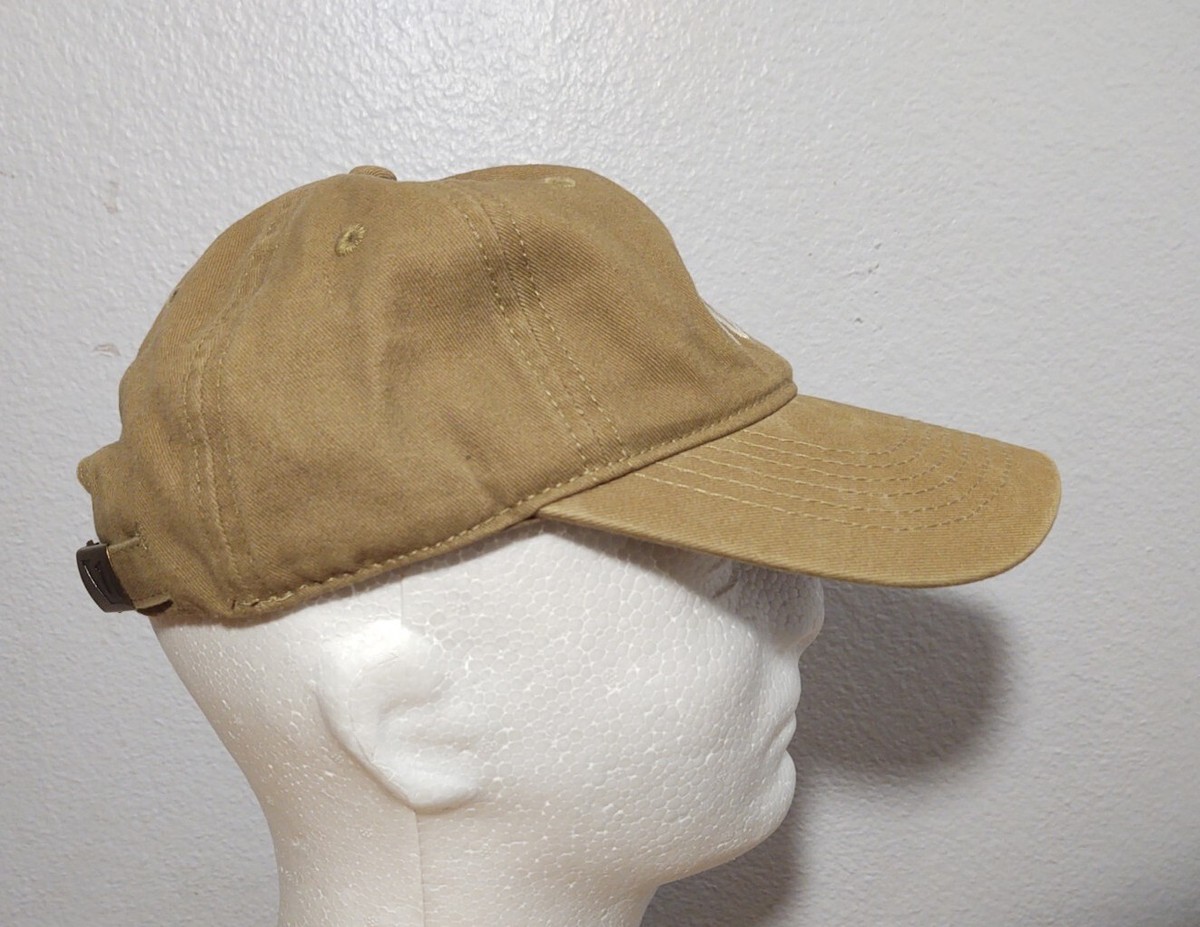 Vuori Hat Khaki Strapback  Outdoors Hiking Cotton Baseball Cap Preppy New No Tag Vuori Hat Strapback Khaki Tan Dad Cap Embroidered Logo Strap  main image 2