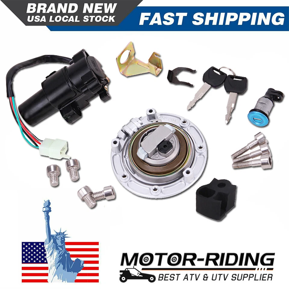 Interruptor de encendido bloqueo tapa de gas combustible y llave para Honda CBR1000RR 2004-2007 Foto 3 de 4