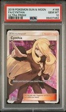 2018 POKEMON SUN & MOON ULTRA PRISM 148 FULL ART/CYNTHIA PSA 10 on eBay