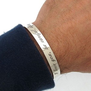 fathers day bracelet engraved
