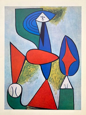 PABLO PICASSO RARE VINTAGE 1955 MODERNIST LITHOGRAPH PRINT