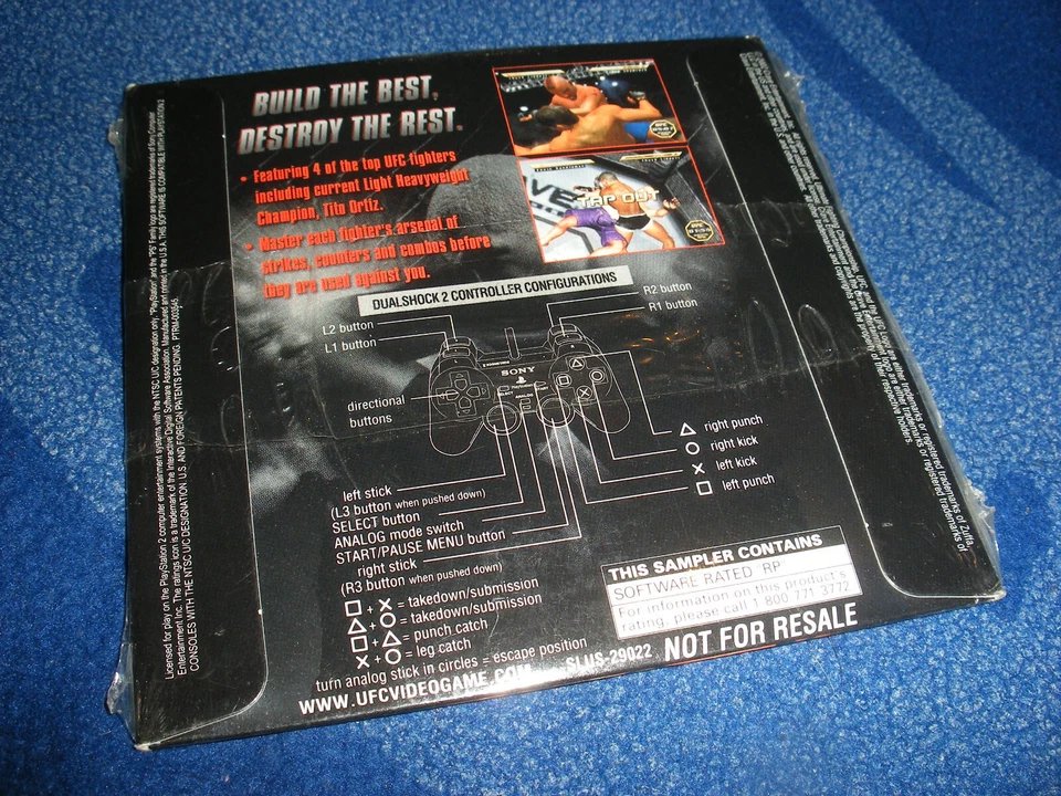 2002 UFC THROWDOWN PS2 PLAYSTATION2 DEMO PROMO SAMPLER TITO ORTIZ - RARE SEALED! - Image 2 of 4
